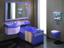 Une salle de bain d'une collection