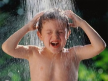 Douche tempérante.