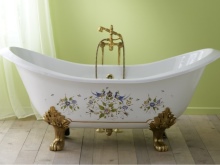 Classic cast iron bathtub