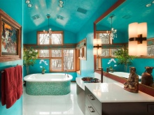 design de salle de bain turquoise