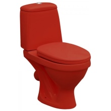 Cuvette de toilette murale rouge