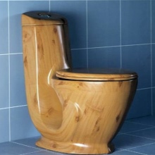 Cuvette de toilette en bois plaqué