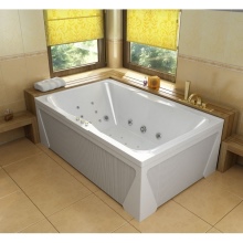 Rectangular acrylic bathtub