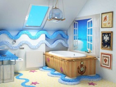 Une salle de bain nautique - une sensation de détente au bord de la mer dans votre maison