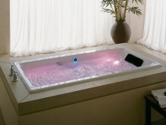 Bain en fonte avec hydromassage