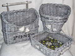 Panier à linge en tubes de papier journal