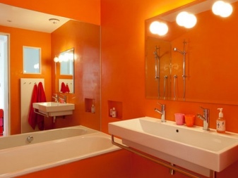 Salle de bain orange