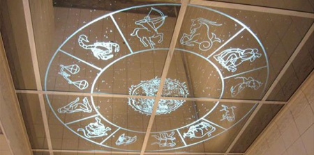 Plafond de la salle de bains : miroir