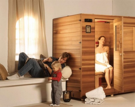 douche sauna infrarouge