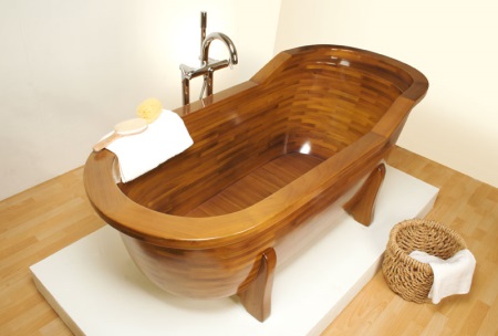 Baignoire en bois