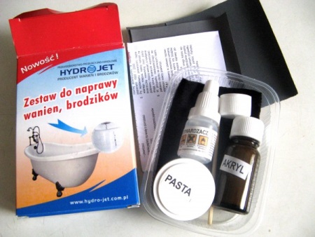 Kit de réparation pour baignoire en acrylique