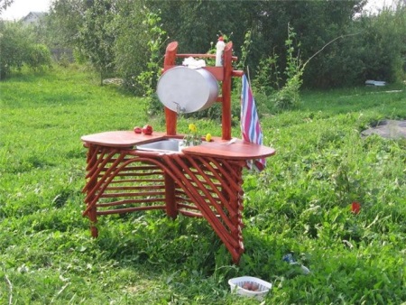 Lavabo chauffant de fortune