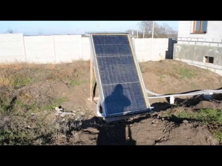 Capteur solaire avec une boîte de leurs propres mains